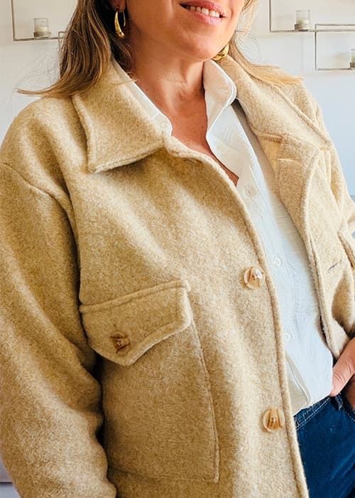 Maxi Camisaco Paño Angora