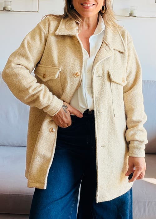 Maxi Camisaco Paño Angora