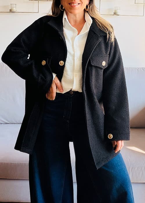 Maxi Camisaco Paño Angora